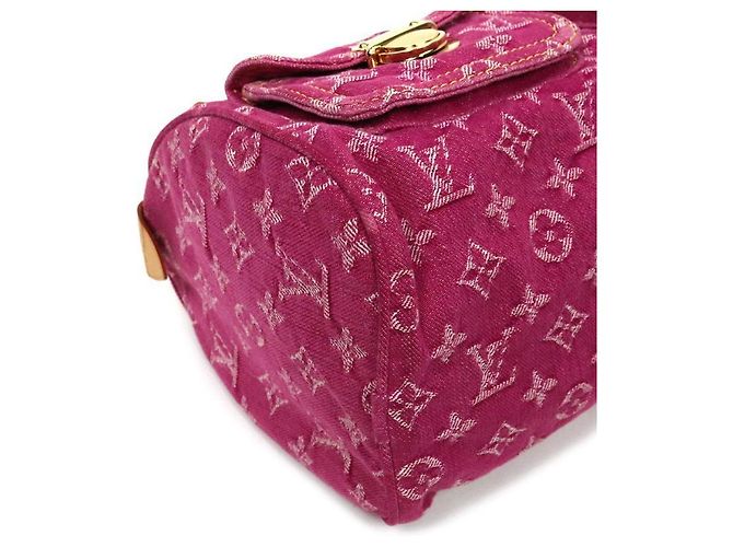 Louis Vuitton Pink Denim Neo Speedy Rosa - vista 5