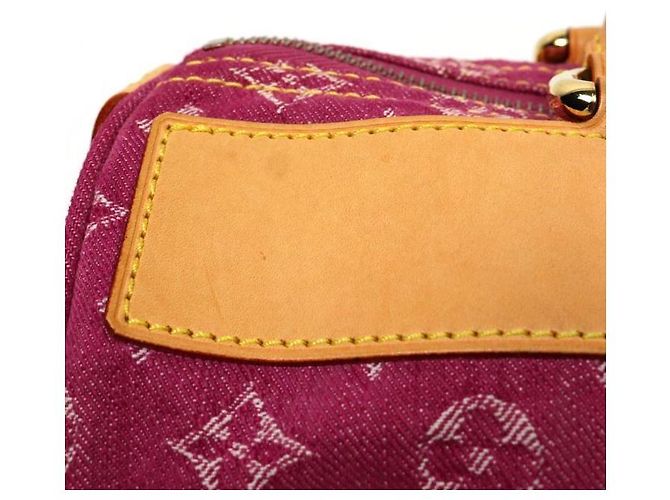 Louis Vuitton Pink Denim Neo Speedy Rosa - vista 9