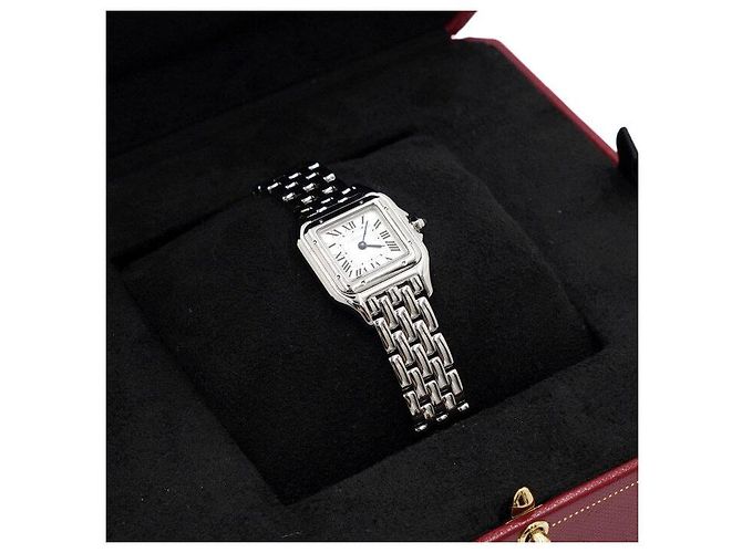 Cartier Pants de Small Quartz Steel Damenuhr Silber - Ansicht 6