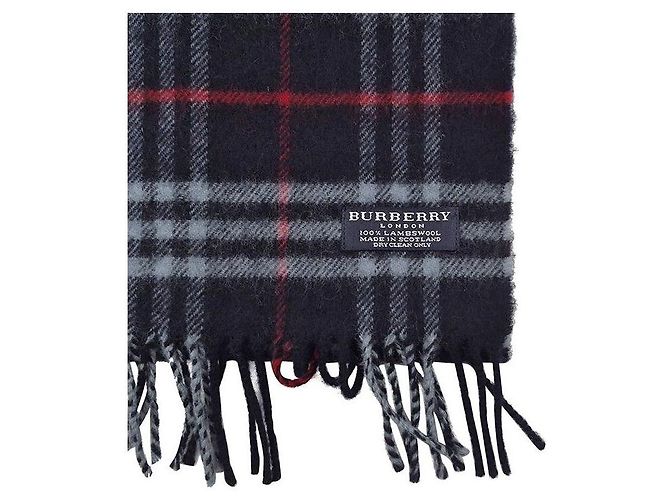 Écharpe Burberry Check en laine Multicolore - vue 4