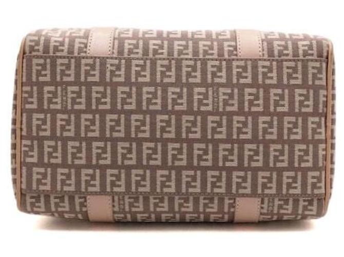 Fendi Boston-Tasche aus Canvas mit rosa FF-Logo Pink - Ansicht 6