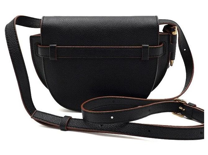 Loewe Borsa a spalla e crossbody Mini Gate in vitello nero - vista 4