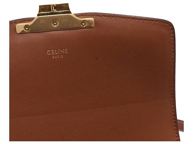 Céline Borsa a spalla e a tracolla Triomphe Small in tela bianca Bianco - vista 7