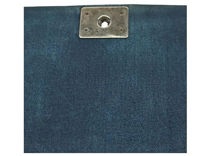 Chanel Medium Boy Bag Denim Blue - view 10