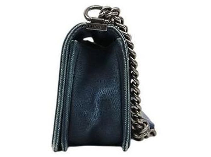 Chanel Medium Boy Bag Denim Blue - view 2