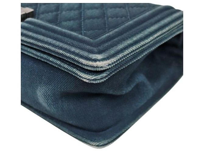 Chanel Medium Boy Bag Denim Blue - view 6