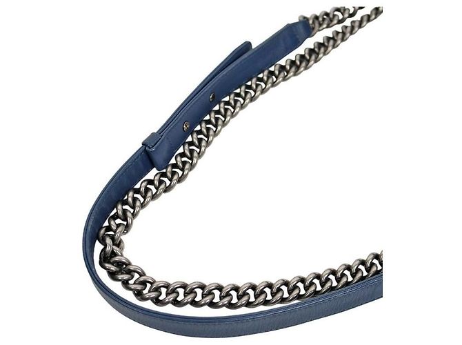 Chanel Medium Boy Bag Denim Blue - view 7