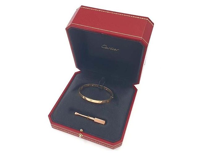 Cartier Bracciale Love Medium Oro Giallo Diamanti - vista 2