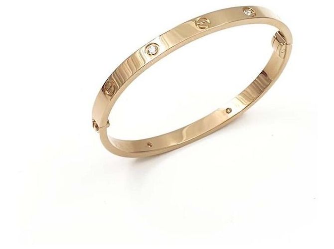 Cartier Bracciale Love Medium Oro Giallo Diamanti - vista 5