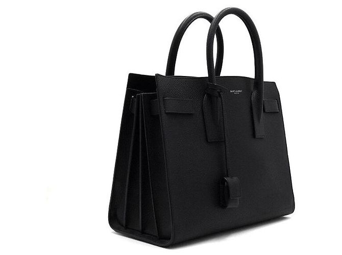 Saint Laurent Small Sac de Jour Tote Bag e Borsa a Tracolla Nera Nero - vista 3