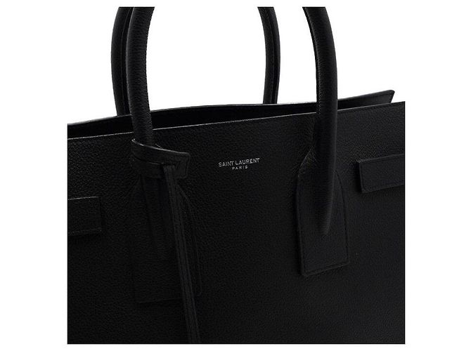 Saint Laurent Small Sac de Jour Tote Bag e Borsa a Tracolla Nera Nero - vista 8