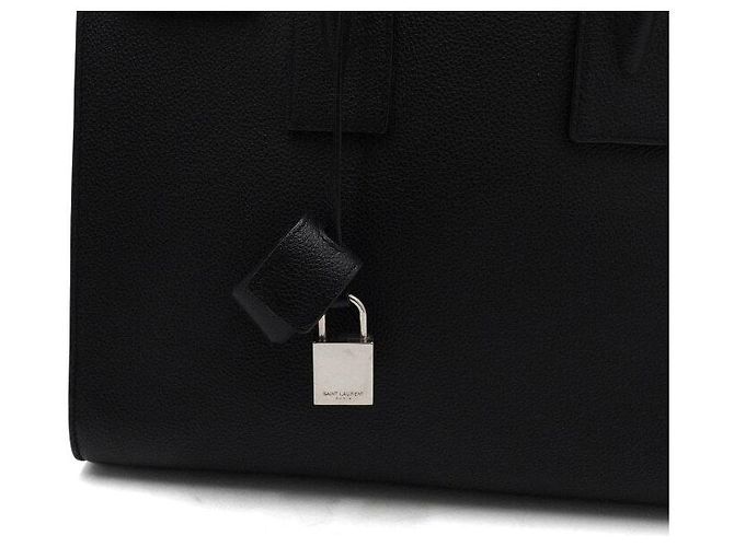 Saint Laurent Small Sac de Jour Tote Bag e Borsa a Tracolla Nera Nero - vista 9