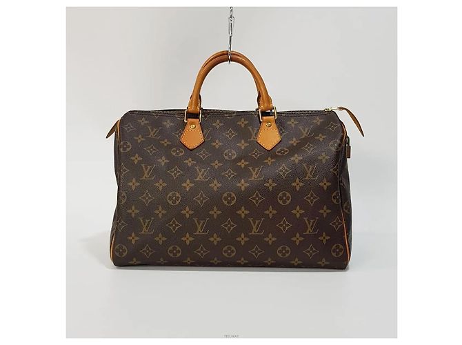 Louis Vuitton Borsa Speedy Marrone - vista 3