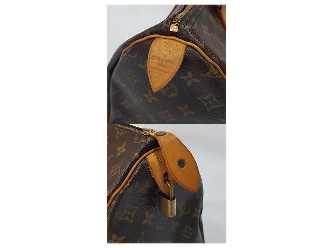 Louis Vuitton Borsa Speedy Marrone - vista 4