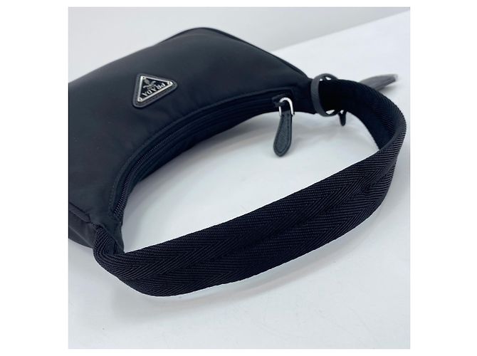 Borsa Prada Re-Edition in Nero - vista 10