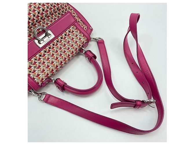 Borsa a tracolla Salvatore Ferragamo Sofia Gancini Rosa - vista 8