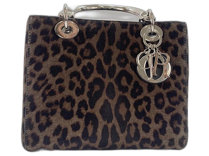 Borsa a tracolla Lady Dior Christian Dior Marrone - vista 2