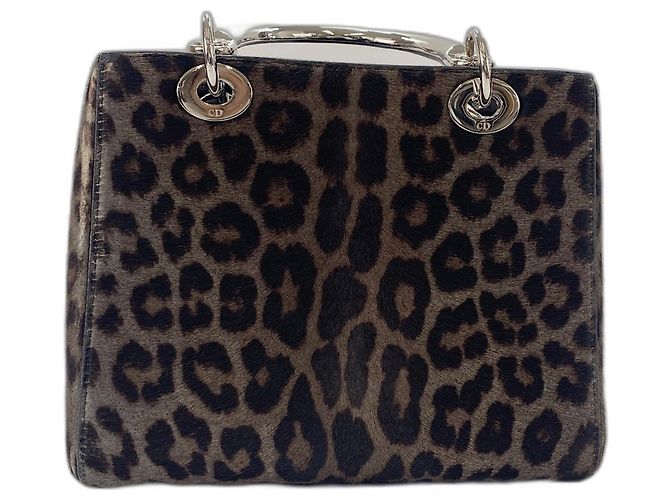 Borsa a tracolla Lady Dior Christian Dior Marrone - vista 3