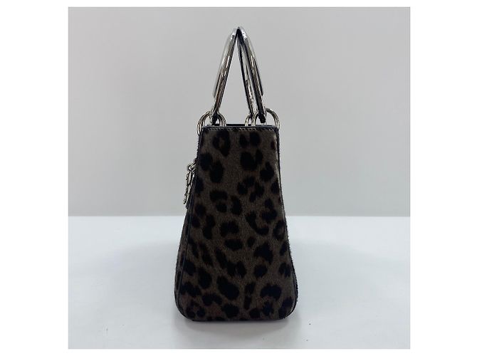 Borsa a tracolla Lady Dior Christian Dior Marrone - vista 5