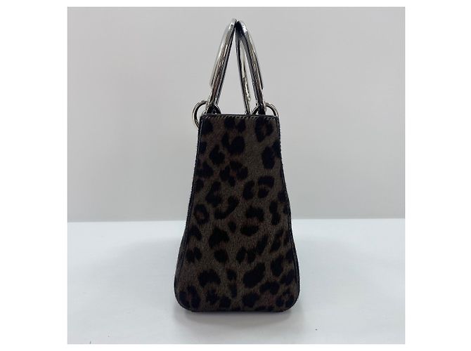 Borsa a tracolla Lady Dior Christian Dior Marrone - vista 6