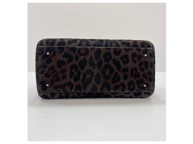 Borsa a tracolla Lady Dior Christian Dior Marrone - vista 7
