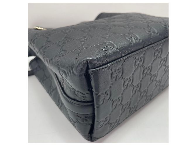 Borsa Secchiello Gucci Nano Logo Embossed Spalla Black Nero - vista 5