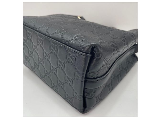 Borsa Secchiello Gucci Nano Logo Embossed Spalla Black Nero - vista 6