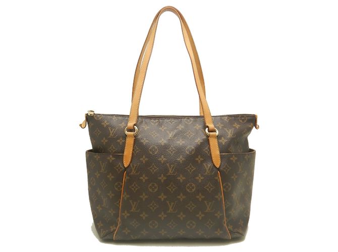 Borsa Tote Louis Vuitton Monogram Totally MM Marrone - vista 2