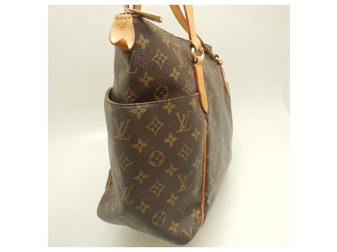 Borsa Tote Louis Vuitton Monogram Totally MM Marrone - vista 8