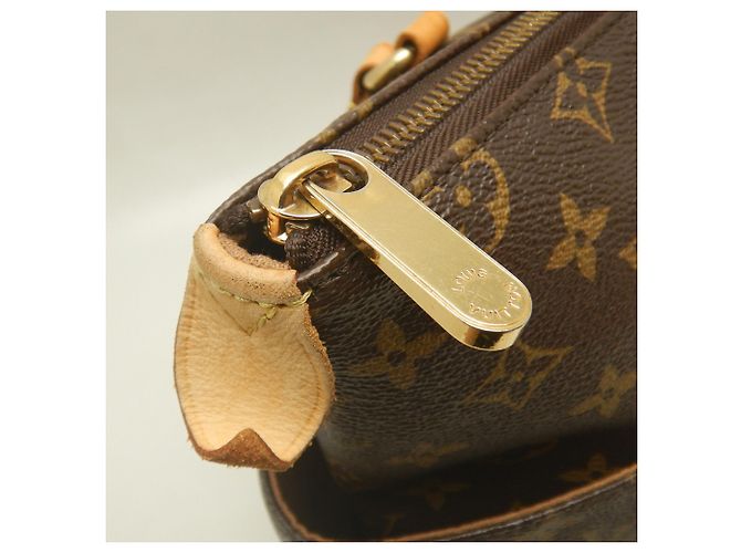 Borsa Tote Louis Vuitton Monogram Totally MM Marrone - vista 9