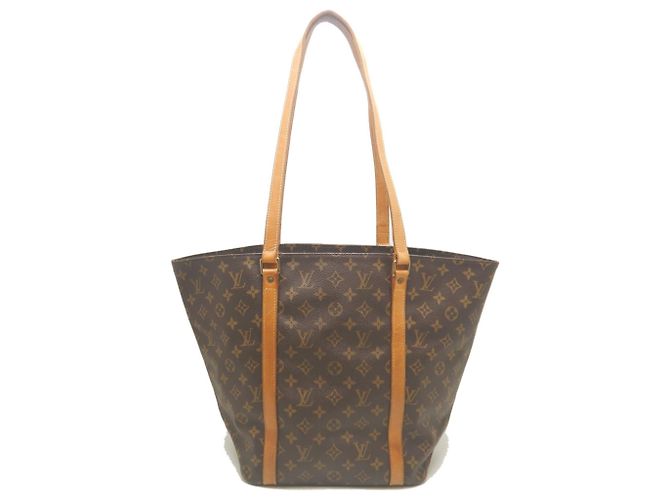 Borsa Shopping Tote Louis Vuitton Monogram Marrone - vista 2