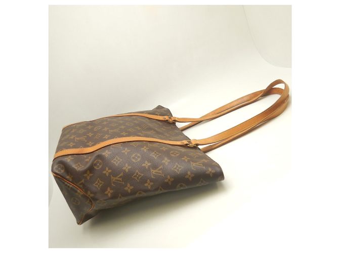 Borsa Shopping Tote Louis Vuitton Monogram Marrone - vista 4