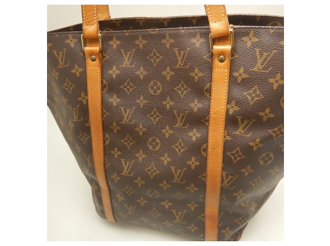 Borsa Shopping Tote Louis Vuitton Monogram Marrone - vista 6