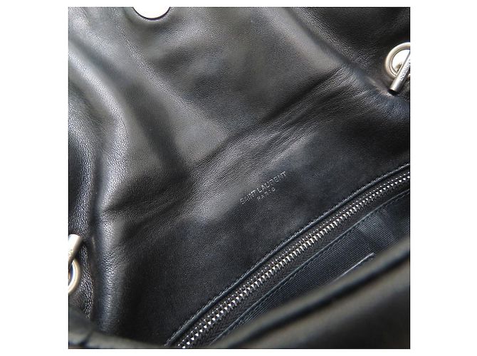 Borsa a tracolla Yves Saint Laurent Lulu Puffer Nero - vista 7