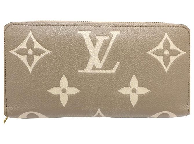 Portafoglio lungo Louis Vuitton Monogram Empreinte Grigio - vista 3