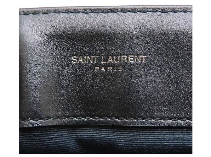 Borsa a tracolla Yves Saint Laurent Lulu Medium Nero - vista 13