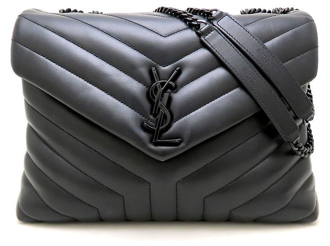 Borsa a tracolla Yves Saint Laurent Lulu Medium Nero - vista 2