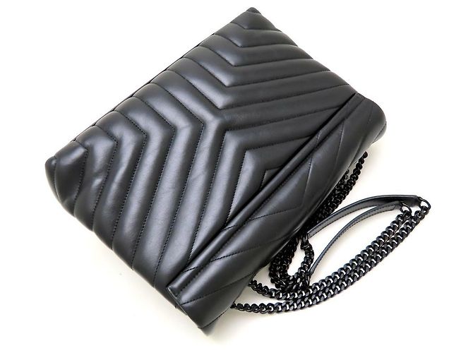 Borsa a tracolla Yves Saint Laurent Lulu Medium Nero - vista 5