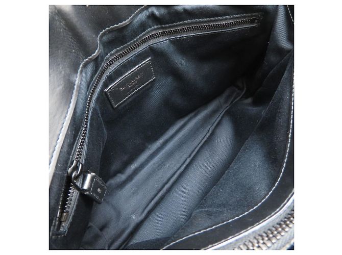 Borsa a tracolla Yves Saint Laurent Lulu Medium Nero - vista 6
