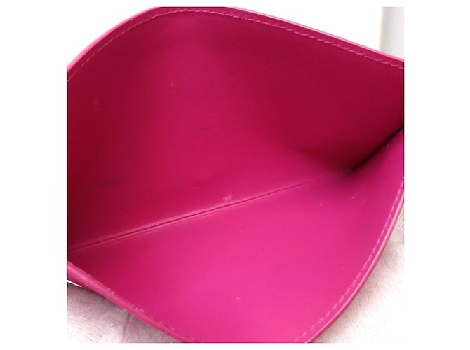 Louis Vuitton Epi Chain Wallet Pochette Felicie Nero Rosa - vista 13