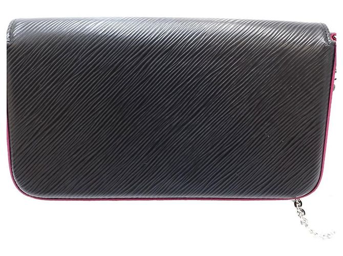 Louis Vuitton Epi Chain Wallet Pochette Felicie Nero Rosa - vista 4