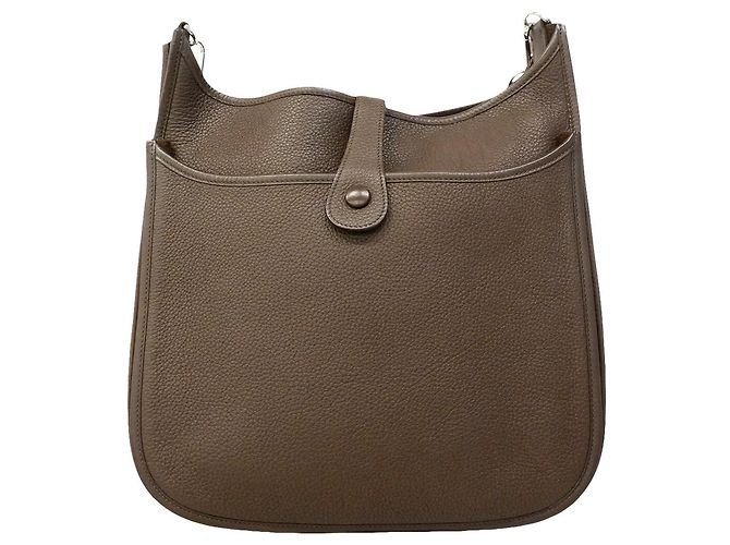 Hermès Borsa a tracolla Hermes Evelyne 2GM Marrone - vista 10