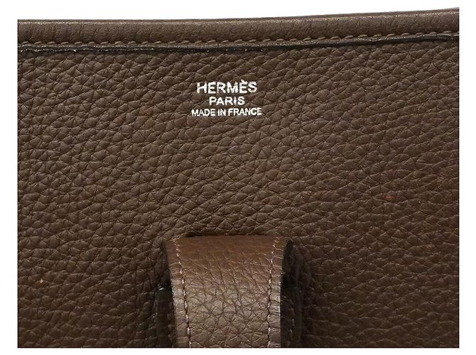 Hermès Borsa a tracolla Hermes Evelyne 2GM Marrone - vista 5