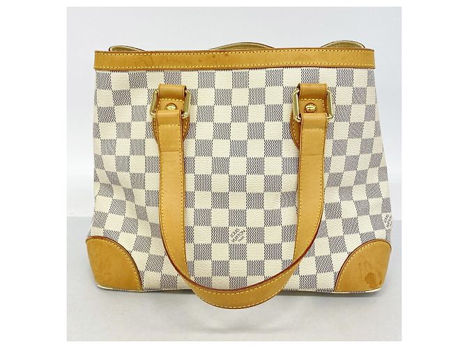 Borsa Tote Louis Vuitton Damier Azur Hampstead PM Bianco - vista 11