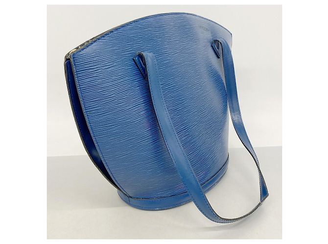 Borsa a tracolla Louis Vuitton Epi Saint Jacques Blu - vista 2