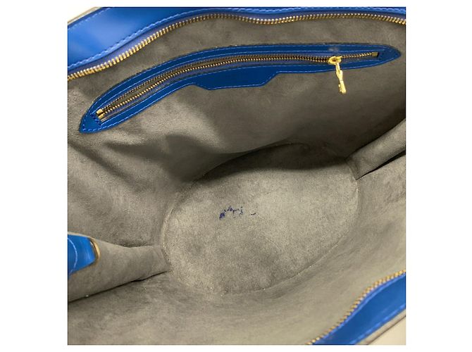 Borsa a tracolla Louis Vuitton Epi Saint Jacques Blu - vista 4