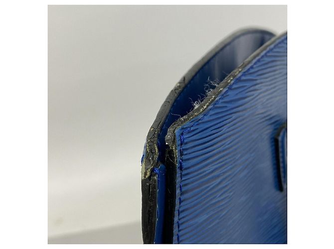 Borsa a tracolla Louis Vuitton Epi Saint Jacques Blu - vista 6