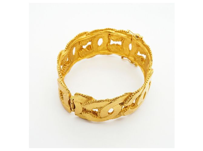 Bangles Chanel placcato oro D'oro - vista 2