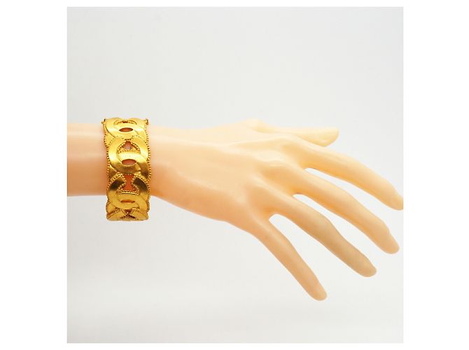 Bangles Chanel placcato oro D'oro - vista 6