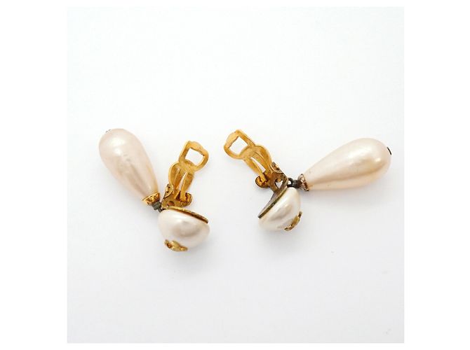 Orecchini a clip Chanel Gold D'oro - vista 10
